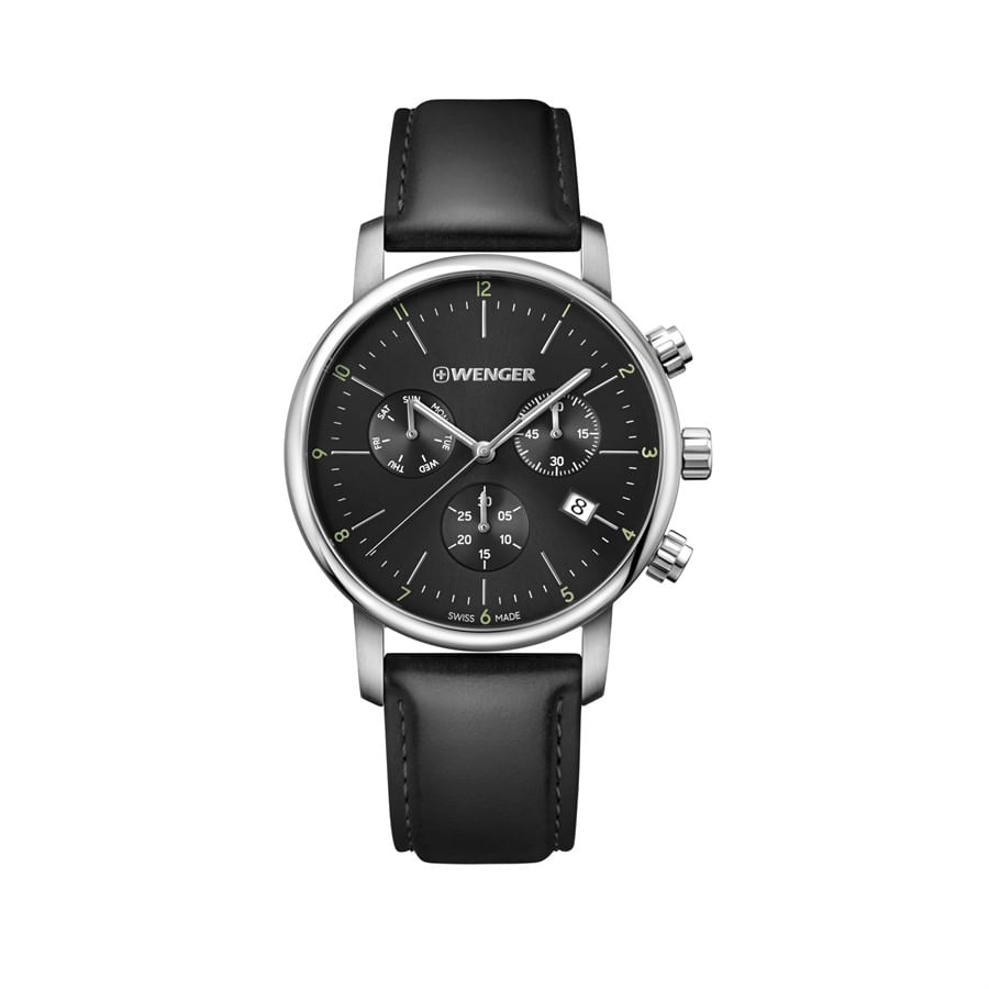 Relógio Masculino Wenger Urban Classic Chrono Preto Preto